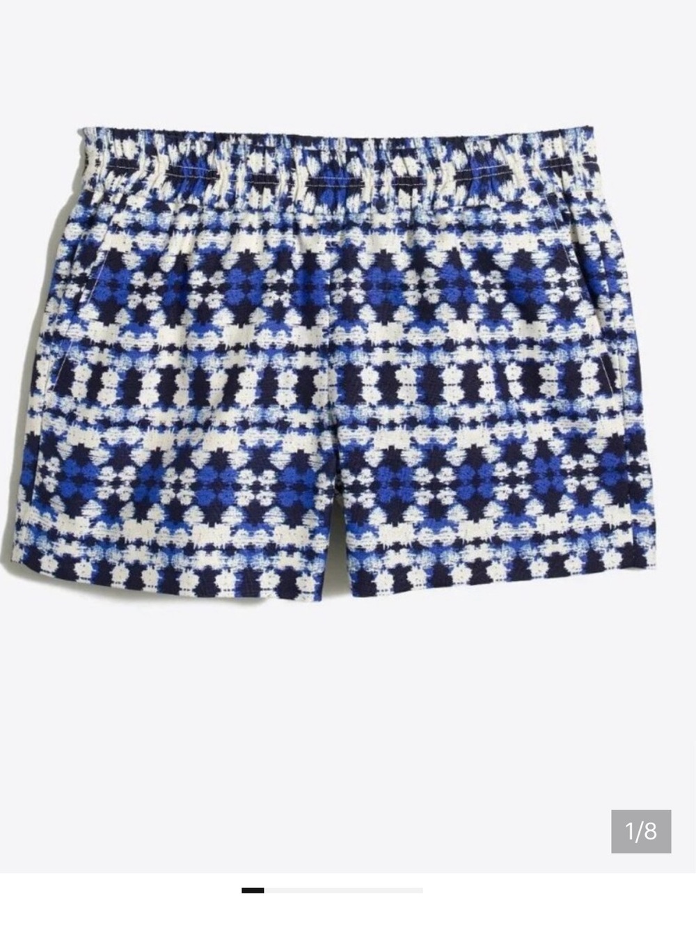 J. Crew Ikat Linen Pull-On Shorts
